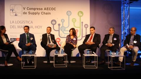 Mesa redonda del Congreso AECOC de Supply Chain con representantes de Condis, Danone, Alcampo, Heineken, Mercadona y Campofrío