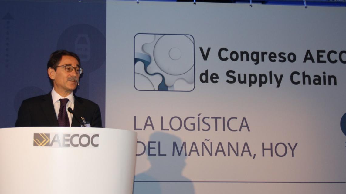 Alejandro Sánchez, director de logística de AECOC, en la inauguración.