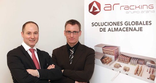Christophe Braquehais y Emmanuel Frere, responsables de la nueva oficina de AR Racking en París