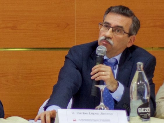 Carlos López Jimeno, director general de Industria, Energía y Minas de la Comunidad de Madrid, anuncia el Plan RENOVE para carretillas elevadoras.