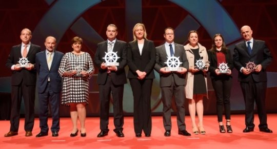 Los premiados por su Excelencia Logística en la edición de los Premios Pilot 2016.