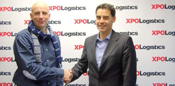 José Luis Martínez, administrador de Maldopar (izquierda) y José Luis Arenas, director general Transport Solutions Iberia de XPO Logistics.