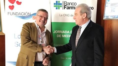 Ramón Mayo, presidente de Fundación SEUR, y Valentín de Grado, vicepresidente de Banco Farmacéutico.