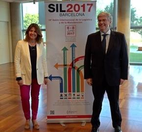 Blanca Sorigué, directora del SIL y Jordi Cornet, delegado del Consorci de la Zona Franca de Barcelona y presidente del SIL.