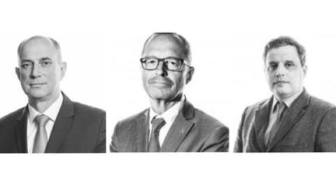 De izquierda a derecha: Emmanuel Delachambre, Pierre-Jean Lorrain y Emmanuel Cheremetinski.