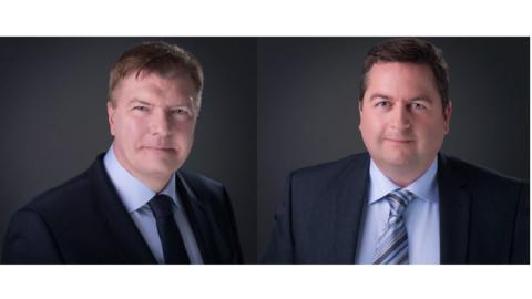 De izquierda a derecha: Malcolm Wilson, nuevo consejero delegado de XPO Logistics Europa y Richard Cawston, actual director general de supply chain.