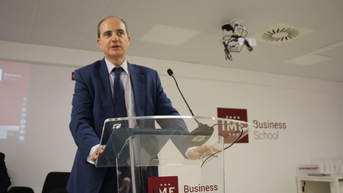 José Estrada, director general del Centro Español de Logística, durante su intervención en el II Foro de Gestión del Talento.
