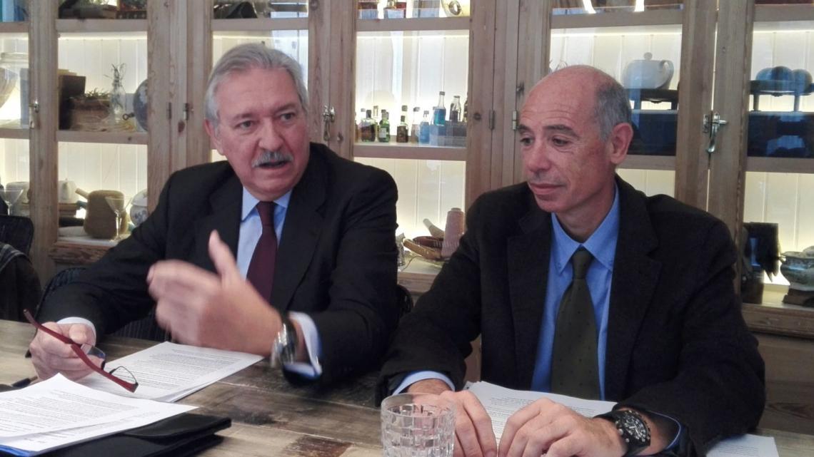 Desde la izquierda, Javier Riera-Marsá, presidente de comité organizador de Hispack y Xavier Pascual, director del salón.