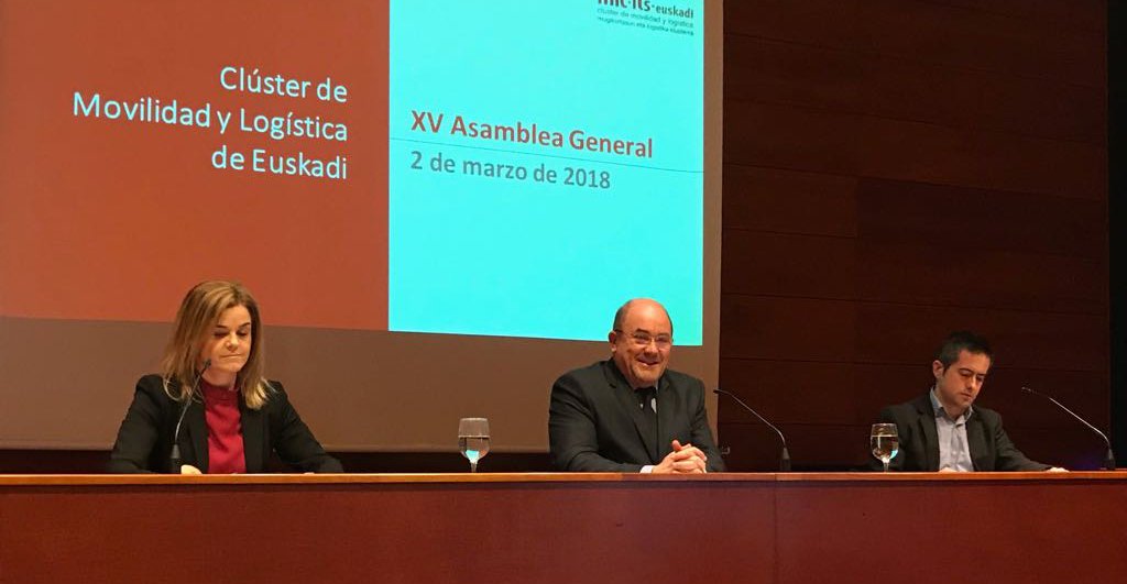 Un instante durante la XV Asamblea General del Clúster de Movilidad y Logística, MLC ITS Euskadi.