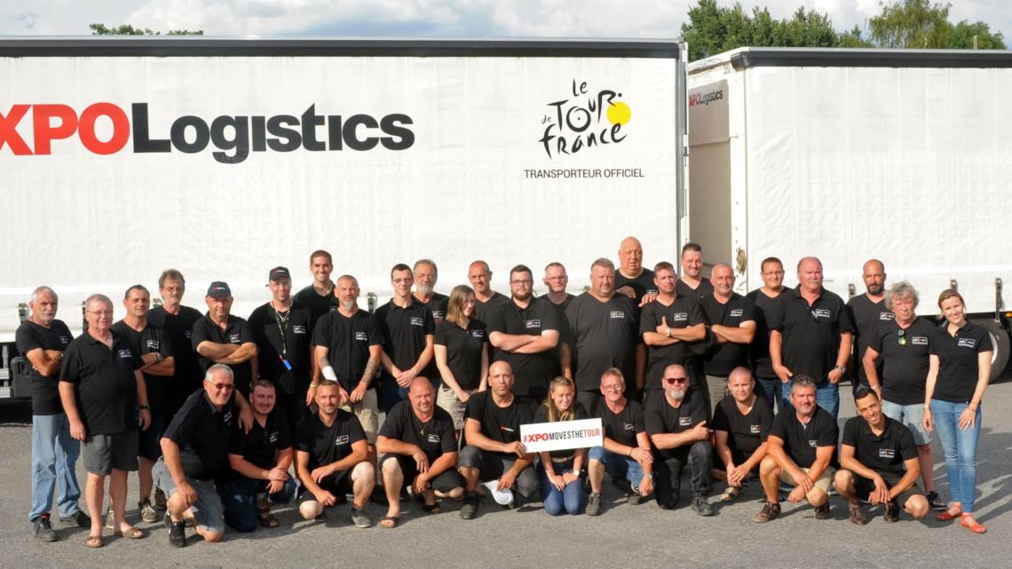 El equipo de XPO Logistics en el Tour de Francia.