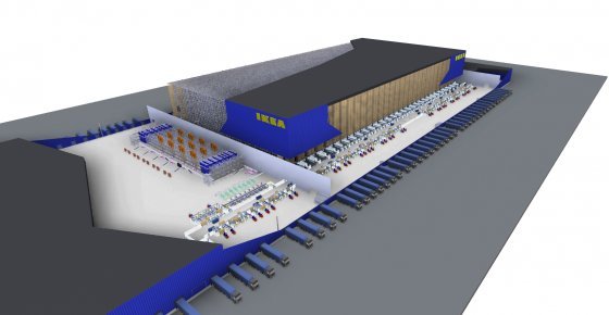 Centro logístico que desarrollará SSI Schaefer para Ikea de cara a 2020.