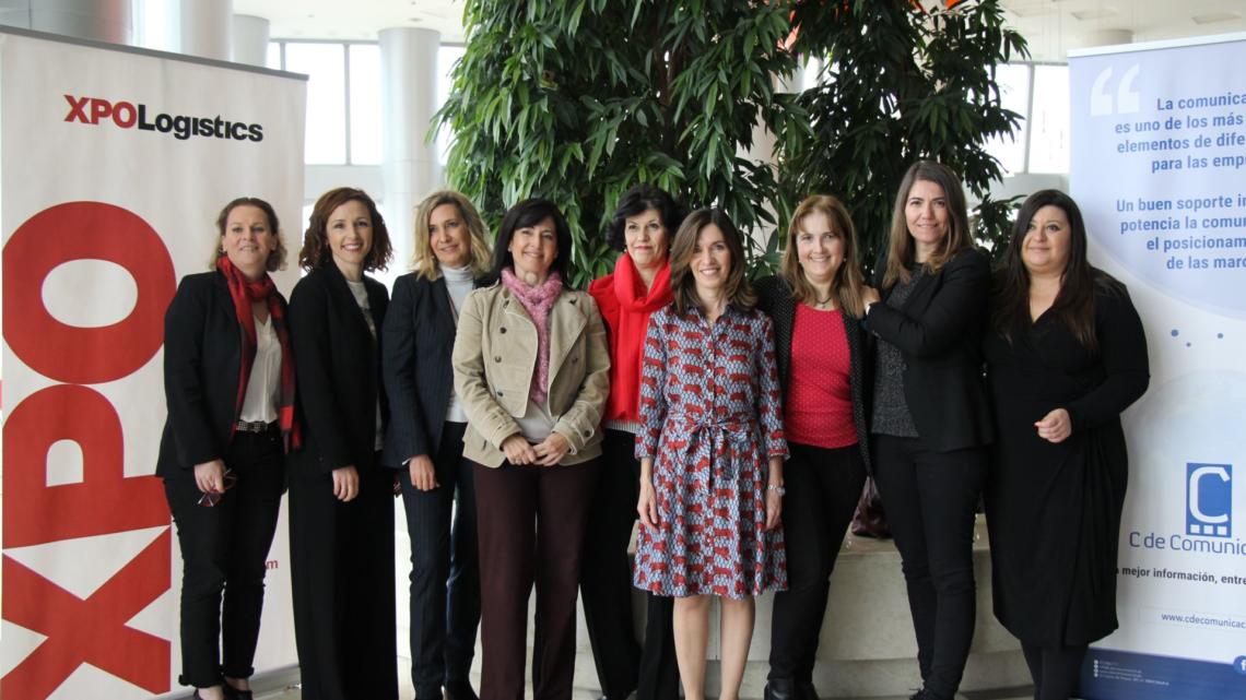 De izquierda a derecha: Carole Nyer, Ana Peñuela, Sara Resa, Carolina Rodríguez, Remedios Parra, Ana González, Zenaida Moratilla, Virginia Barrionuevo y Laura Berodas.