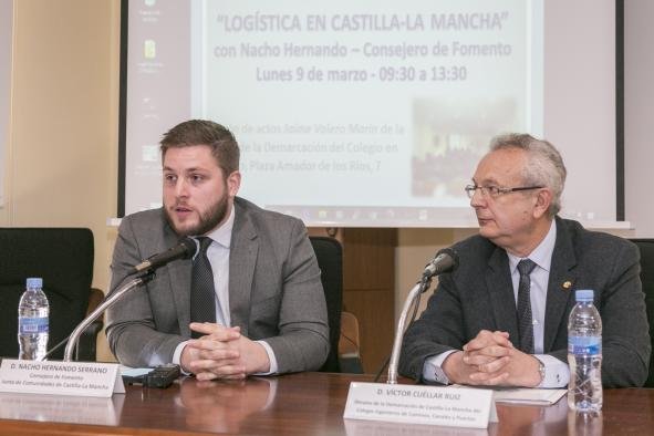 Nacho Hernando inaugura la ‘Jornada sobre logística en Castilla-La Mancha’