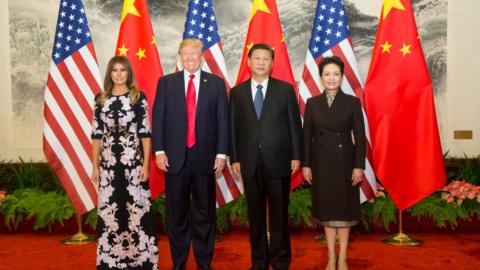 El presidente Donald J. Trump visita China
