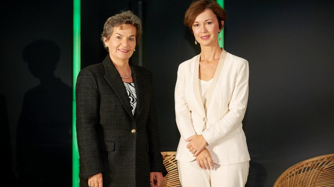 Christiana Figueres, Global Optimism (izquierda) y Mariangela Marseglia, Amazon.