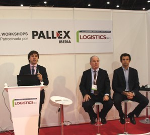 De izquierda a derecha, Ramón García (CEL), Josh Callan (Vocollect) y Lluis Soler (Busco El Mejor), en un momento de la presentación de conclusiones de los Focus Group.