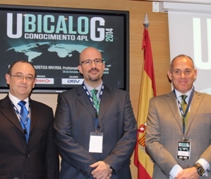 De izquierda a derecha: Juan José Montiel (Altius), Guillermo Leal (ADFB) y Xavier Juncosa (DSV).