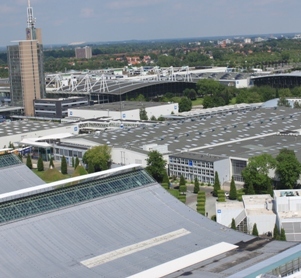 Vista aérea parcial del recinto ferial de Hannover