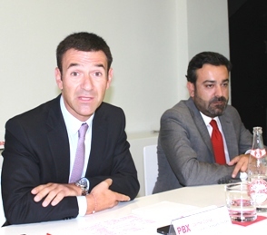 Jaime Colsa, consejero delegado de Palibex, izquierda, y José Antonio Mangas, director de red.