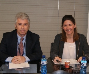 Blanca Sorigué (SIL) y Manel Galán (Port de Barcelona)