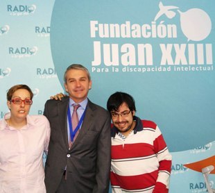 Gregorio Hernando, director general de Palletways Iberia, en su visita a la Fundación Juan XXIII.