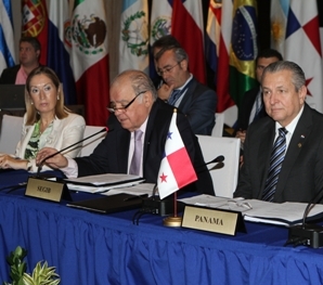 La ministra de Fomento, Ana Pastor, durante la VIII Reunión de Ministros Iberoamericanos de Infraestructura y Logística