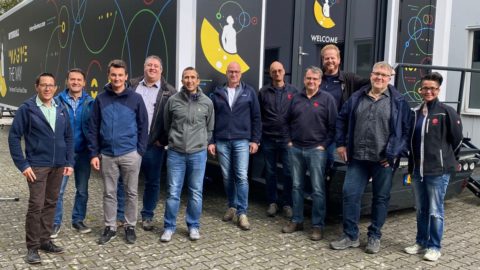 En septiembre de 2022, Interroll visitó las instalaciones de viastore en Bietigheim, Alemania, para reunirse con ingenieros, directores de proyectos, expertos en ventas y varios clientes de viastore.