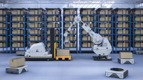 A pesar de la disminución de construcción de plataformas logísticas, el estudio expone el aumento en la demanda de robots.