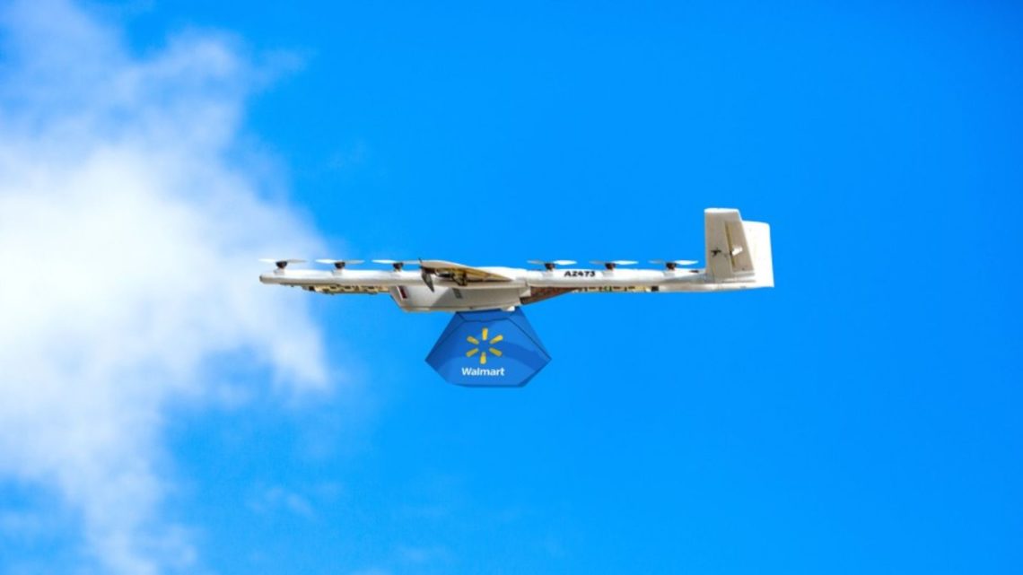 Dron de Walmart para el reparto de mercancías