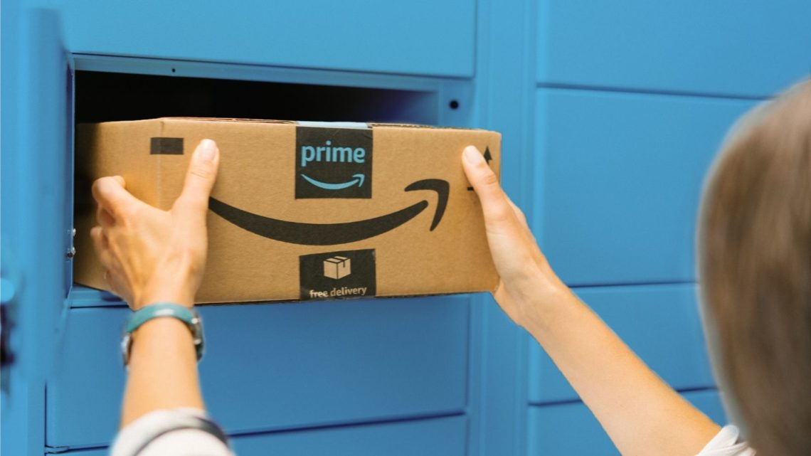 Locker de Amazon como alternativa a la entrega de paquetes a domicilio.