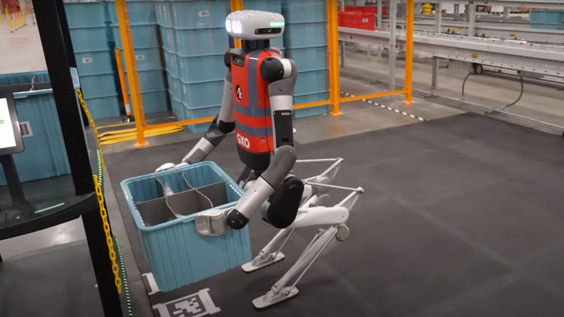 GXO prueba un robot humanoide en una de sus instalaciones.