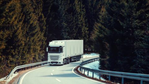 Fuerte disminución del transporte internacional de mercancías por carretera en 2023.