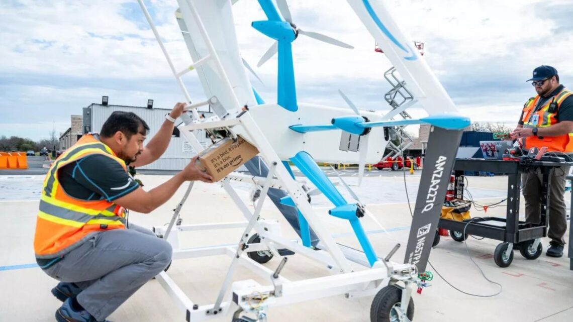 Prime Air: Amazon se lanza a las entregas con drones más ligeros y rápidos.